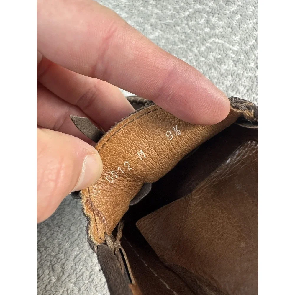 Eddie Bauer Shoes Mens Size 8.5 Brown Suede Moccasin Driving Loafers‎ Italy
